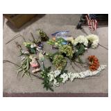 SILK FLOWERS, EASTER DECORATIONS