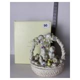 LENOX EASTER BASKET DISH - EASTER MORNING BUNNY