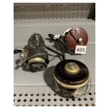 3 FISHING REELS, PFLUEGER BOND AND SHAKESPEARE