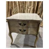 MARBLE TOP STAND 22.5" H X 22" W X 27" D