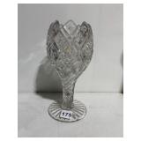 CRYSTAL VASE 9.5" H