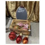 JUMBO CHRISTMAS ORNAMENTS, CHRISTMAS CHALK BOARD