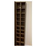CD/DVD RACKS 79.5" H X 8" W X 6 3/4" D, TIMES 3