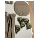 MILITARY HATS, PATCHES, TIES