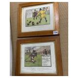 FRAMED PRINTS BURLED WOOD FRAMES