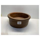 TEAK WOOD BOWL 4.25" H X 10"