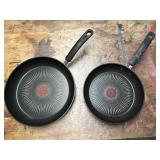 T-FAL NON-STICK SKILLETS, 10" & 12"