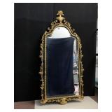 MIRROR URN TOP W/ DETAILED FLOWER ACCENT 57" H X