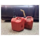 2 TWO GALLON GAS CANS