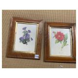 FRAMED PRINTS BURLED WOOD FRAMES