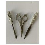 STERLING SCISSORS AND NAIL FILE