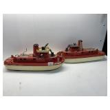 IDEAL TOYS BOATS, FIREFIGHTER BOATS ONE HAS NO
