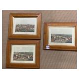 FRAMED PRINTS BURLED WOOD FRAMES