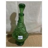 GREEN DECANTER 14" H