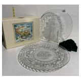 SERVING PLATES, CHRISTMAS TREE BOX