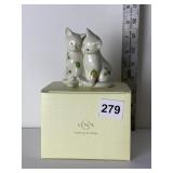 LENOX FLORAL KITTENS FIGURINE, 3.5", NIB