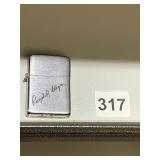 ZIPPO LIGHTER NAME ENGRAVED ON FRONT