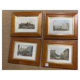 FRAMED PRINTS BURLED WOOD FRAMES