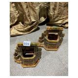 MCCOY WISHING WELL PLANTERS TWO SIZES