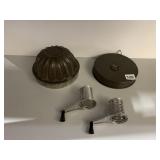 VINTAGE CAKE MOLD, ROTARY GRINDER BLADES