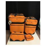 NEW 4 PC. LUGGAGE SWISS GEAR ORANGE