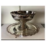 RODGERS BROTHERS PUNCH BOWL AND LINER OVERSIZED