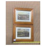 FRAMED PRINTS BURLED WOOD FRAMES