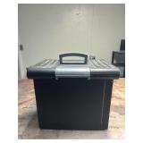 JUMBO FILE AND GO, SNAP LOCK FILE BOX WITH HANDLE