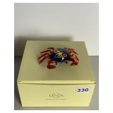 LENOX ART GLASS CRAB, NIB