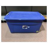 45-GAL ROLLING STERLITE STORAGE TUB WITH LID
