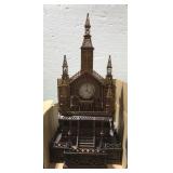 INTRICATE DETAILED STEEPLE CLOCK 39" H X 18.5" W X