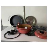 SAUTï¿½ POT W/ DENT, COOKING PAN
