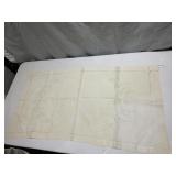 EMBROIDERED DRESSER SCARF 34" X 18" &