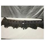 NEEDLE WORK FABRIC FRINGE 82" X 10"