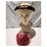 BARBARA LEE TAN HAT FOR JOSEPH HORNES CO.