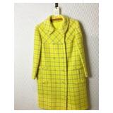 BROM LEIGH NY ILGWU TAG LINED WOOL BLEND YELLOW