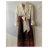 OSCAR DE LA RENTA FULL LENGTH EVENING DRESS RED