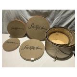 4 NESTING SAKS FIFTH AVE. HAT BOXES