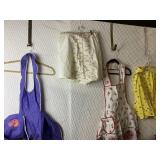 TWO FULL BIB APRONS AND TWO HALF APRONS