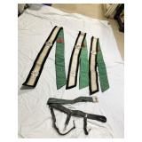 3 FREEMASON KNIGHTS TEMPLAR SASHES & ONE BELT
