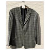 GRAY/BLACK PLAID VINTAGE MEN
