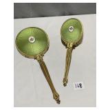 BRUSH AND MIRROR SET