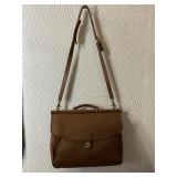 COACH BROWN LEATHER SOFTSHELL BRIEFCASE BAG