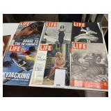 9 EDITIONS OF LIFE MAGAZINE FROM THE 40S/70S