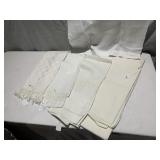 ANTIQUE LINEN SHEET, TABLE