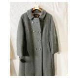 JOSEPH HORNES LADIES GRAY DOUBLE BREASTED WOOL