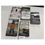 CAMILLA LACKBERG NOVELS, 3 HARDBACK AND 2
