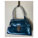 BEIJO BLUE VINYL PURSE