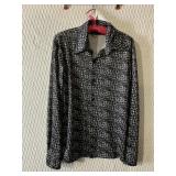 BLACK PRINT MENï¿½S SHIRT SIZE POP ICON WORN LABEL
