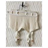 COTTON WAFFLE WEAVE GARTER BELT